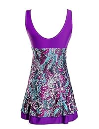 Bañador sin mangas para dama, diseño floral, talla grande