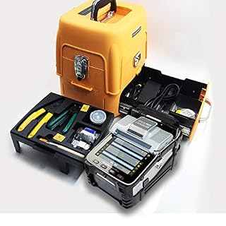 D YEDEMC SM&MM Automatic Intelligent Optical Fiber Fusion Splicer Optical Fiber Welding Splicing Machine (Ai-7C) & Fiber Cleaver Kit
