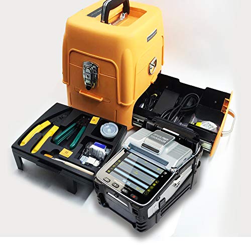 51KCNbFJqqL D YEDEMC SM&MM Automatic Intelligent Optical Fiber Fusion Splicer Optical Fiber Welding Splicing Machine (Ai-7C) & Fiber Cleaver Kit
