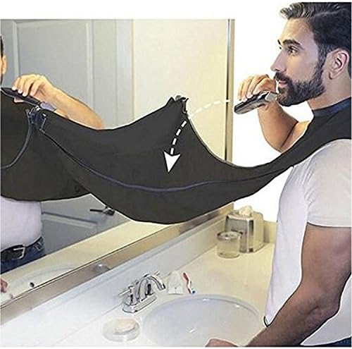 Pongee Beard Care Shave Apron Bib Trimmer Facial Hair Cape Sink