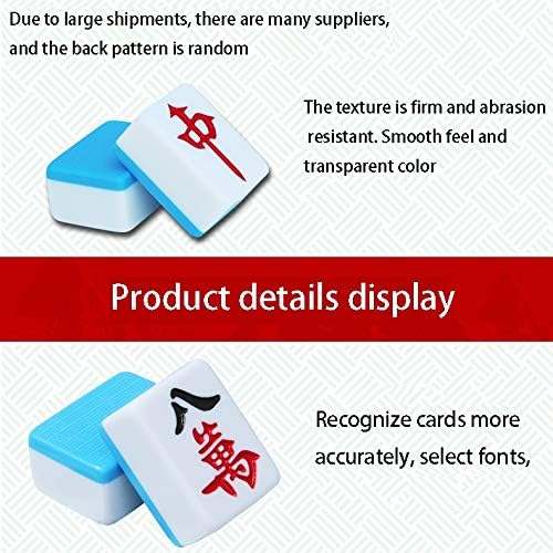 麻雀tile 3 77 2 76 1 9cm 楽器 音響機器 B08576gmt1 シューズ バッグ Blue 麻雀 壁紙を送信 手遊び麻雀 Color スカイブルー麻雀144枚 ハンド麻雀 家庭用麻雀 麻雀 ゲーム レジャーギフト Size