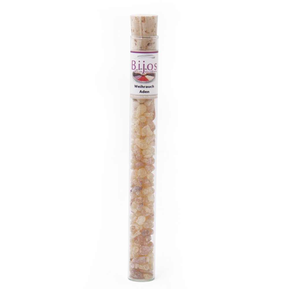 Bitto Incense in a 35 ml glass tube Aden – clears your senses, creates clarity and silence
