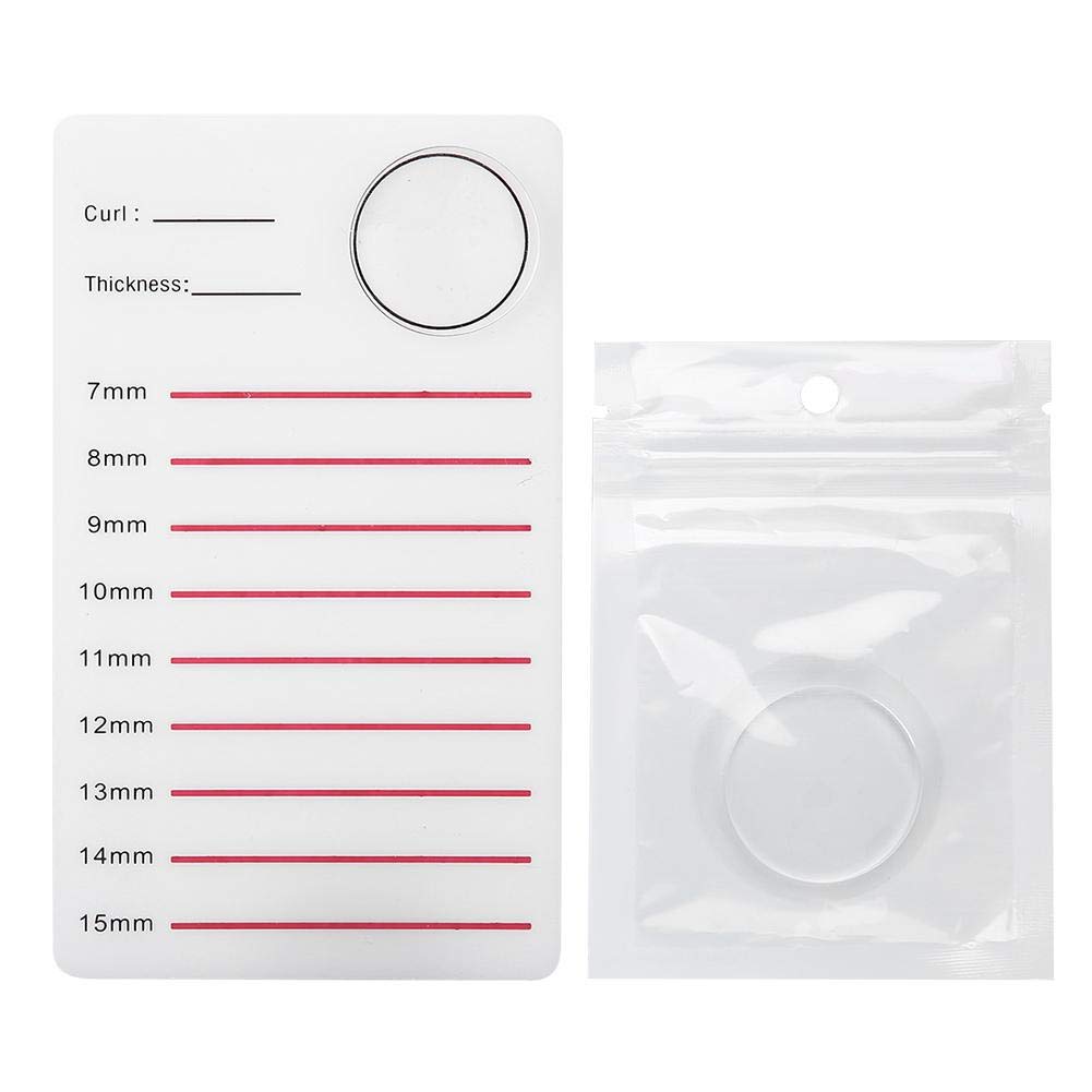 7 15mm False Eyelash Pallet Makeup Eyelash Tray Strip Stand Eyelash Extension Hand Plate Lashes Grafting Holder for Salon Use(01# Eyelashes Stand Holder + Silicone Pad)