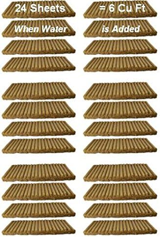 PREMIUM COCO COIR MIX, PLUS NUTRIENTS - 24 SHEETS EQUALS 6 CU FT