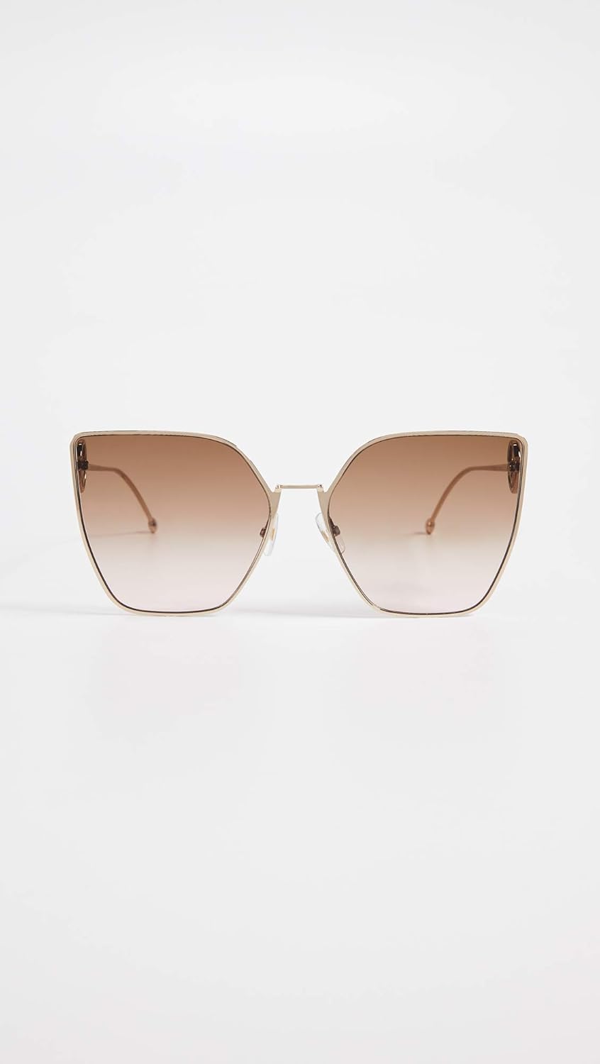 fendi oversized aviator sunglasses