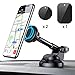 Magnetic Phone Car Mount, 6 Strong Magnets Phone Holder for Car Dashboard and Windshield, 360° Rotation & Metal Telescopic Arm, Hands-Free Car Phone Holder Compatible with 3''-7'' Phone, iPad（AINOPE）