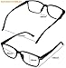 Success Eyewear Computer Glasses 2 Pairs Anti Glare Anti Reflection Classic Reading Glasses Quality Comfort Glasses for Men and Women Set of 2 Shiny Black 0
