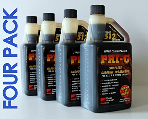 PRI-G 4 PACK Each 32oz bottle treats 512 gallons of Gasoline +FREE SHIP++