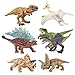 Mini Dinosaurs Figures, Detailed Textures 2-3 Dinosaur Figurines Cake Topper Toy Set