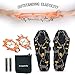 Upgraded Version of Walk Traction Ice Cleat Spikes Crampons,True Stainless Steel Spikes and Durable Silicone,Boots for Hiking On Ice & Snow Ground,Mountian.