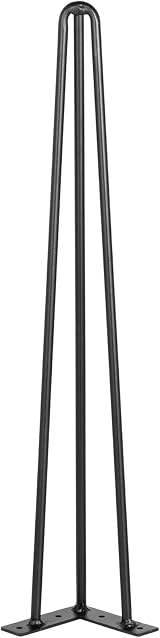 VEVOR 30" Black Hairpin Table Legs Set of 4 Heavy Duty Steel Desk Legs 220lbs view 8