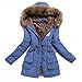 Women's Winter Mid-length Hooded Cotton-padded Coats Jackets