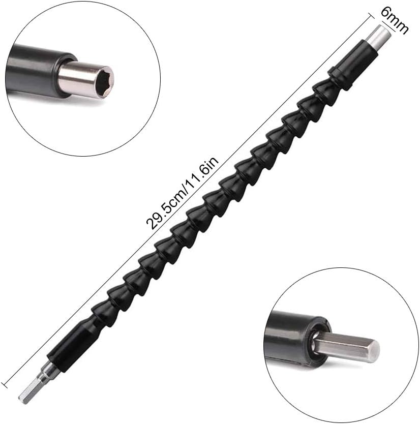 KAILEE 105 Degree Right Angle Drill Adapter Hex Shank Screwdriver Angled Bit Holder Power Drill Tool and Flexible Angle Extension Bit Kit for Drill Screwdriver Tight Corner Workspace - Image 4