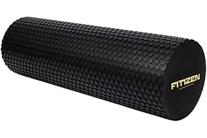 Fitizen Foam Roller – Muscle Massage Rehab Stiff Back Pain Physical Therapy Deep Tissue Firm Exercise Equipment Home Gym Stress Yoga Pilates for The Fit Citizen by FitNation