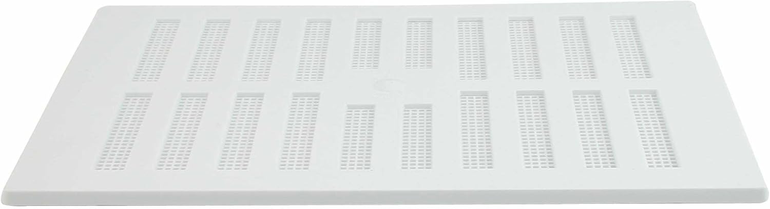 Map Adjustable Air Vent with Flyscreen Cover, 9" x 6" (229mm x 152mm), Hit & Miss Double Brick Ventilation Cover, White - Image 4