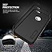 TOTU [Candy Series] Dual Layer Soft-interior Shock-Absorbing TPU Cases Anti-Scratch for iPhone 6/6S 2015 -Obsidian Black / Black