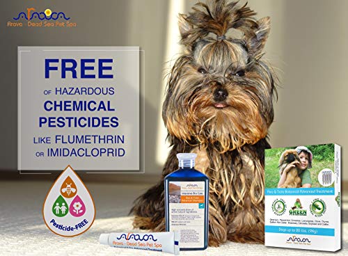Arava Natural Flea & Tick Prevention for Dogs - 4-Doses - 100% Safe Dog Flea & Tick Control - Repels Pests with Natural Oils - Safe on Skin and Coats - Enhanced Defense & Prevention (3 Variations) - Thumbnail 3