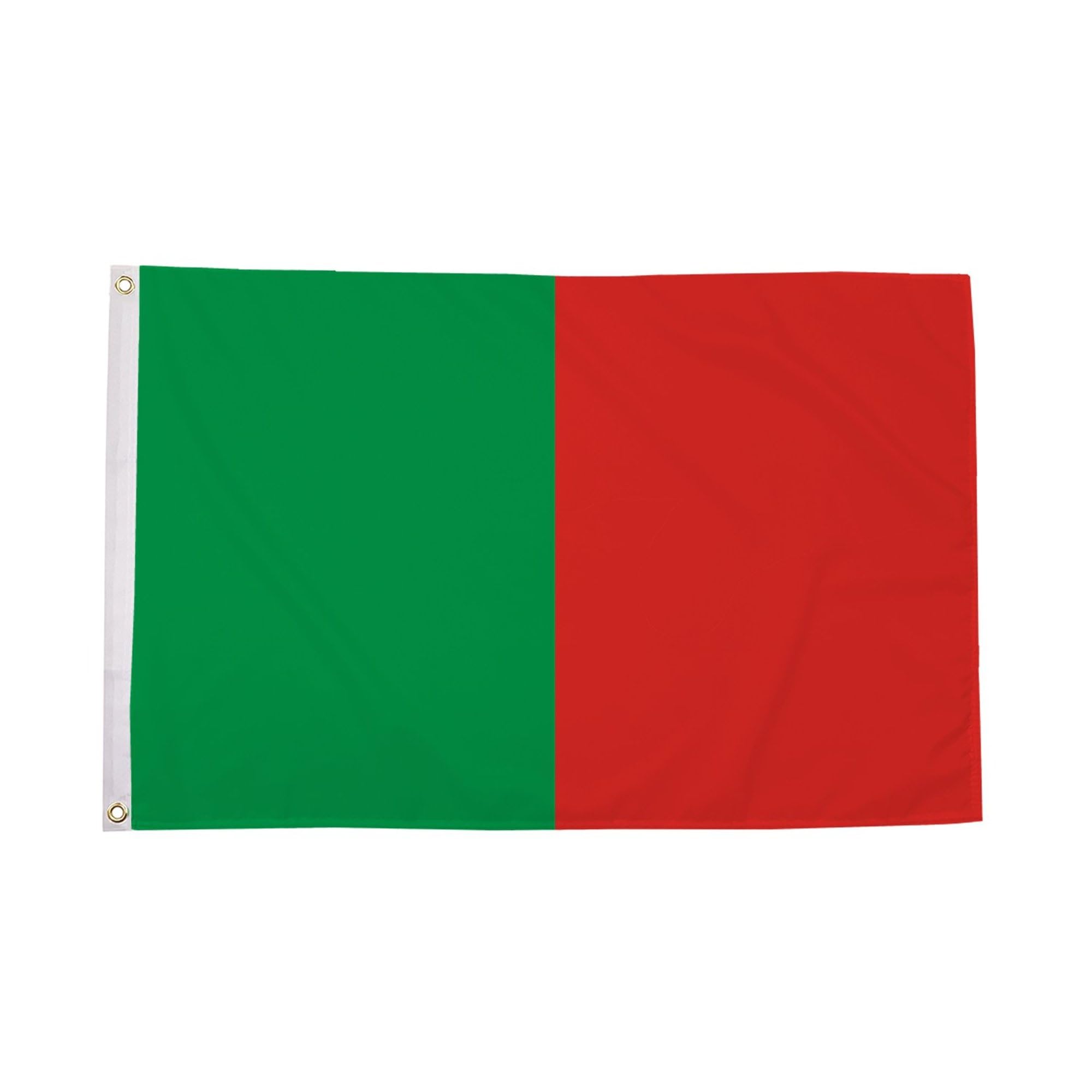 Flagtex Irish County Flag Green Red Small 3ft x 2ft (90cm x 60cm) - GAA Flag Compact Size, County Colours Banner for Garden Poles, Gaelic Games Sports Team Flag