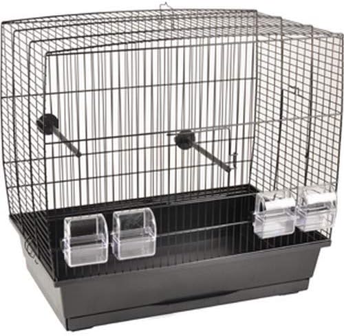 Flamingo Selma 2 110119 Parakeet Cage 55.5 x 34 x 51.5 cm, black, 55,5 × 34 × 51,5 cm