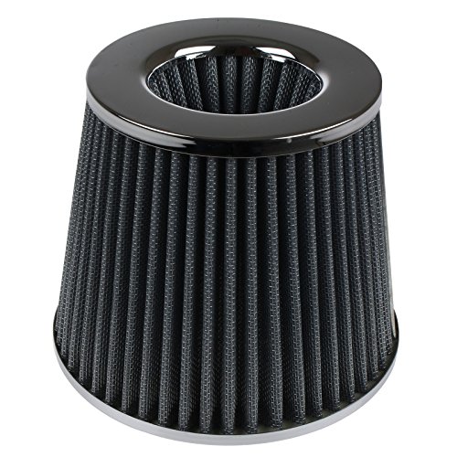 Universal High Performance Car Air Filter Induction Kit Sports Car Cone Air Filter Chrome Finish