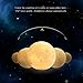 3D Printing Moon Lamp, LED Night Light, Version Upgraded Touch Control Night Light 8 Colors, USB Rechargeable LED Light with Wooden Holder 5.9 Inch