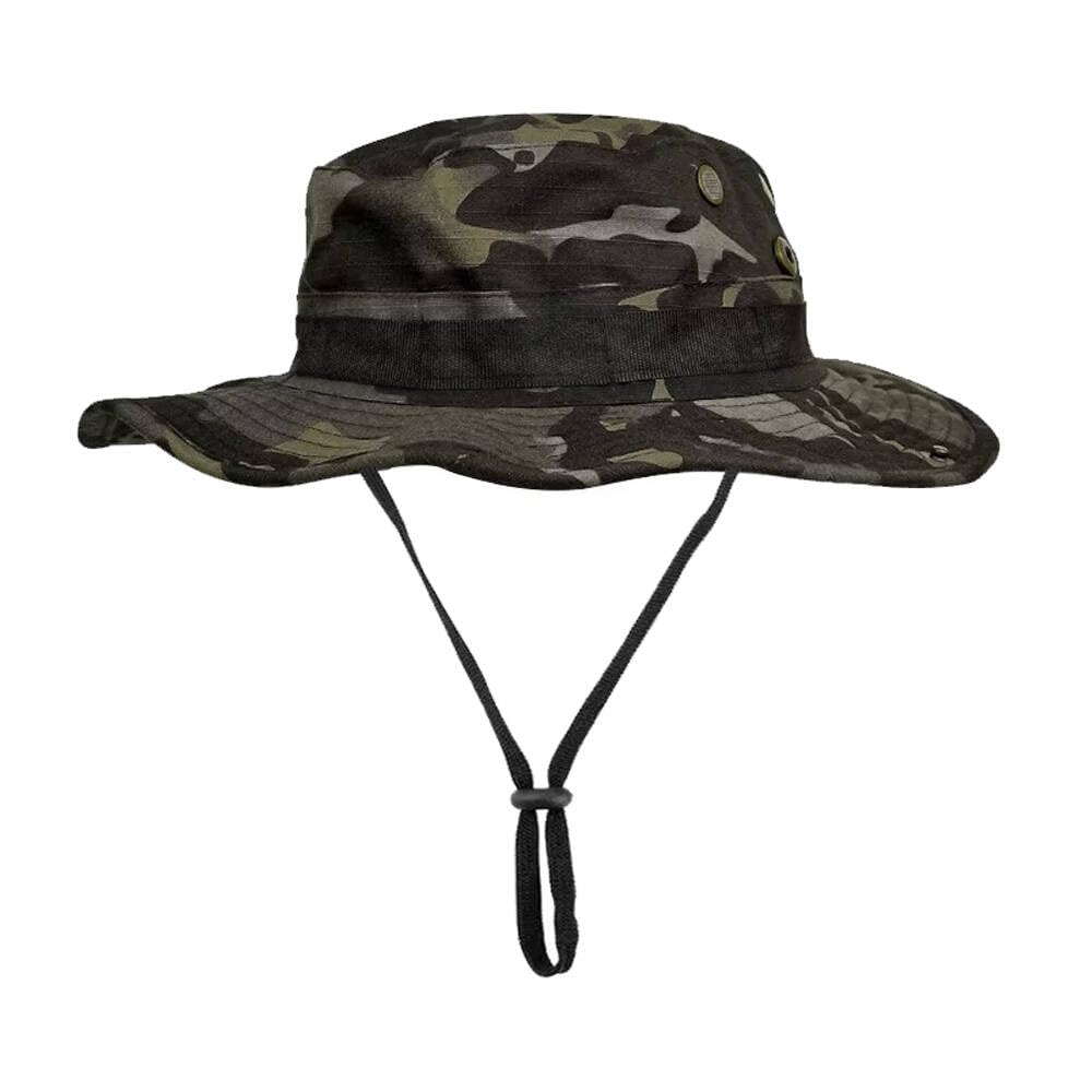 CHINWHI Boonie Hat Sun Protection Round Bucket Hat Tactical Camo for Fishing Camping Hiking Outdoors Sport Men Woman Unisex