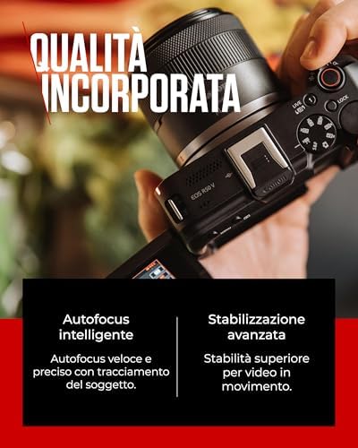 EOS R50 V videocamera digitale mirrorless vlog 24,2MP + RF-S 14-30mm