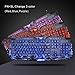 BlueFinger Gaming Keyboard,USB Wired Computer Keyboard,114 Keys Letters Glow,3 Color Blue/Red/Purple Led Backlit Keyboard for Game and Workthumb 2