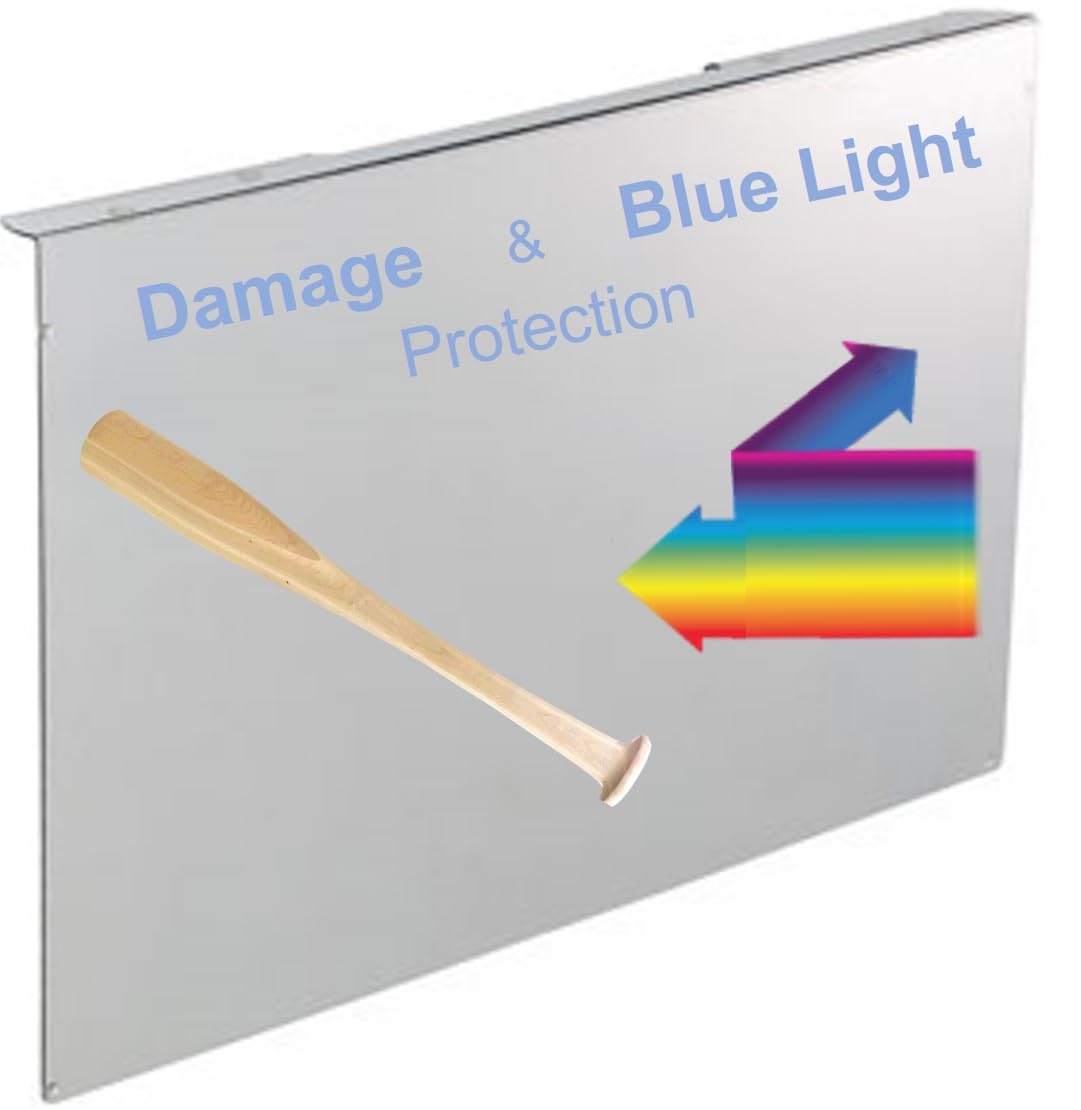 Photo 1 of VizoBlueX 65 inch Blue Light and Damage TV Screen Protector. Protection Shield & Anti-Blue Light Filter Blocking UV for LCD LED 4K OLED QLED (57.3 x 32.9 inch)