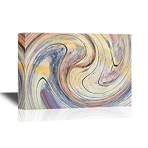 Canvas Wall Art - Abstract Color Composition - Gallery Wrap Modern Home Art | Ready to Hang - 12x18 inches