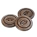 COTOWIN 40mm Large Wood Coat Sweater Buttons Sewing Craft DIY Accessory [pack of 10]