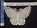 3"x4", Classic Beautiful Venise Lace Butterfly Applique, 6 Pieces, Ivory