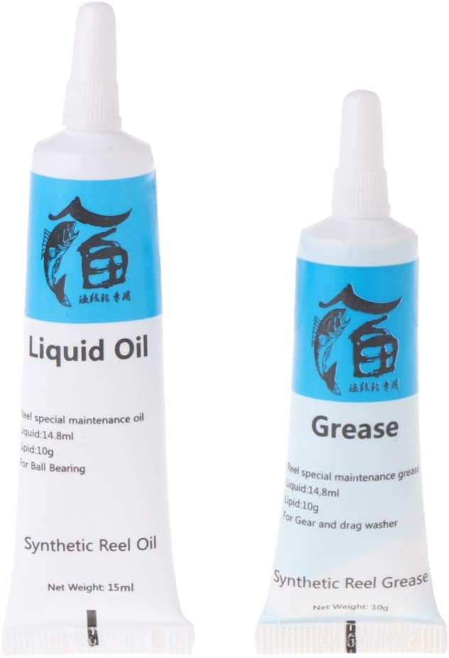 ZHENXI 1Set Fishing Reel Lubricatsion Oil&Grease Lubricatsing Bearing Maintainence Supply