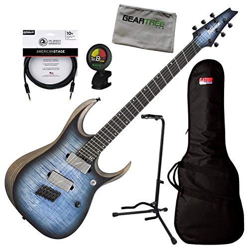 Ibanez RGDIM6FM CLF Cerulean Blue Burst RGD Iron Label Multi-Scale Electric w/Ba