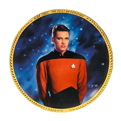 Ensign Wesley Crusher Star Trek, The Next Generation 5th Anniversary Collector Plate