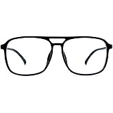 AOOLIA Aviator Reading Glasses for Women Men, Spring Hinge Lightweight Blue Light Computer Readers Anti-Reflective Coating