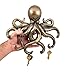 Decorative Octopus Bronze Finish Key Holder Wall Decor, 11 Inch