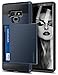 Vofolen Sliding Cover for Galaxy Note 9 Case Wallet Credit Card Holder ID Slot Pocket Heavy Duty Protection Dual Layer Protective Hard Shell Hybrid TPU Bumper Armor for Samsung Galaxy Note 9 Navy Blue
