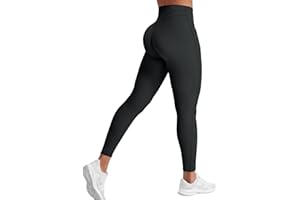 YEOREO Workout Leggings for Women Tummy Control Butt Lifting Leggings High Waisted Cross Waist Gym Yoga Compression Pants