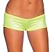 iHeartRaves Scrunch Back Ultra Low Rise Micro Rave Dance Booty Shorts (One Size)