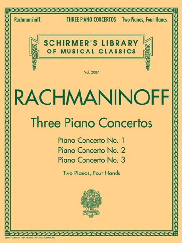 Three Piano Concertos Nos 1 2 And 3 Schirmer Library
