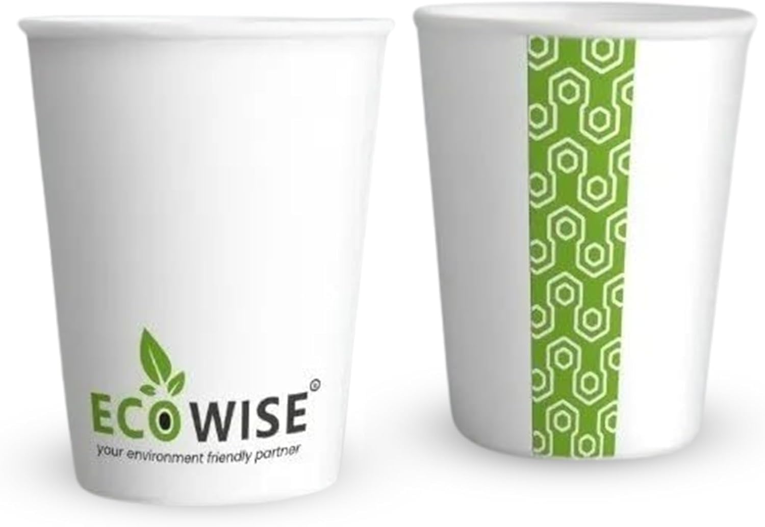 Disposable Paper Cups 8oz / 230ml, PACK OF 50 Single Wall White Cups for Hot & Cold Drinks Biodegradable Disposable Party Cups for Cafe, Home, Office Disposable Coffee Cups, Disposable Water Cups