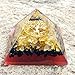 Orgone Citrine and Black Tourmaline Pyramid with The Tree of Life Symbol | Orgonite Energy Generator Infused By the Reiki Energy | Protects and Heals on All Spiritual and Physical Levels