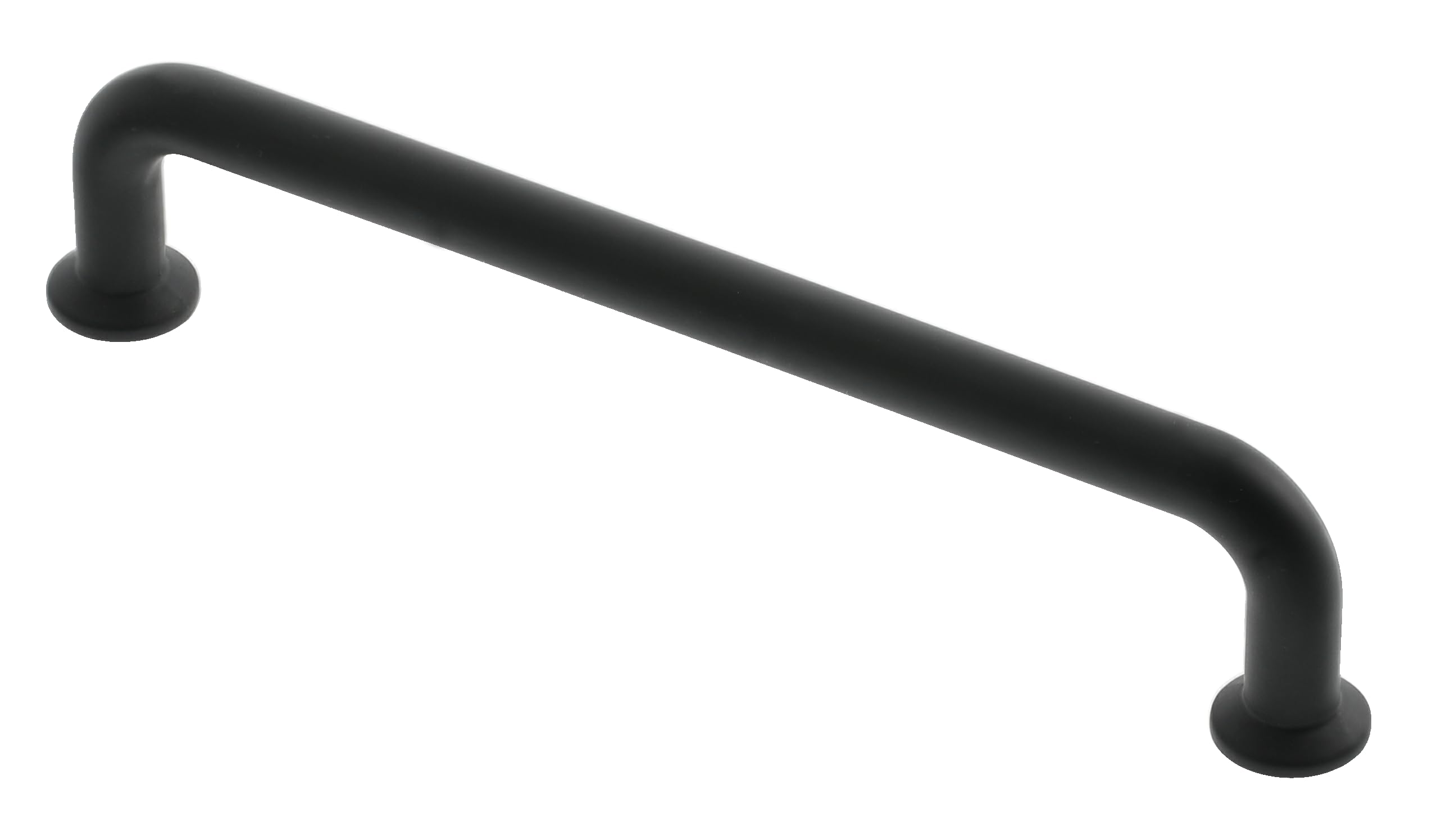 GTV - Furniture Handle Nord | Handle Handles Furniture Handles | Length 17.45 cm | Hole Distance 16 cm | ZnAl | Matte Black