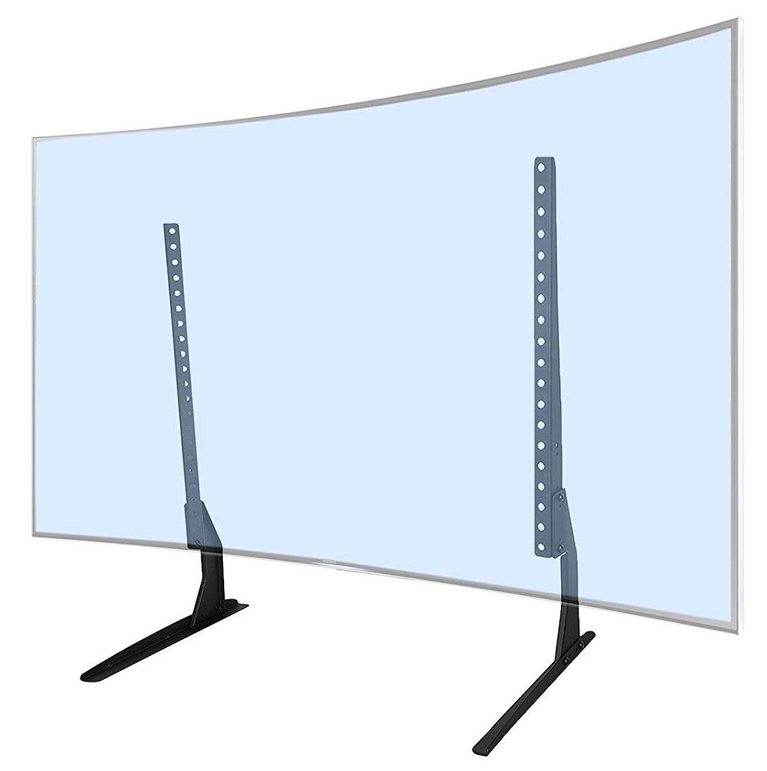 Allcam DS202 TV Stand - Compatible Desk Stand for LCD LED TVs 32" - 60" (Up to Vesa 600x506 mm) Monitor or TV Riser Desk Pedestal Tabletop