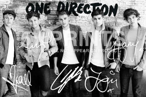 One Direction Vogue Photo Poster Signed PP Niall Harry Zayn Louis Liam 12x8" Perfect Gift