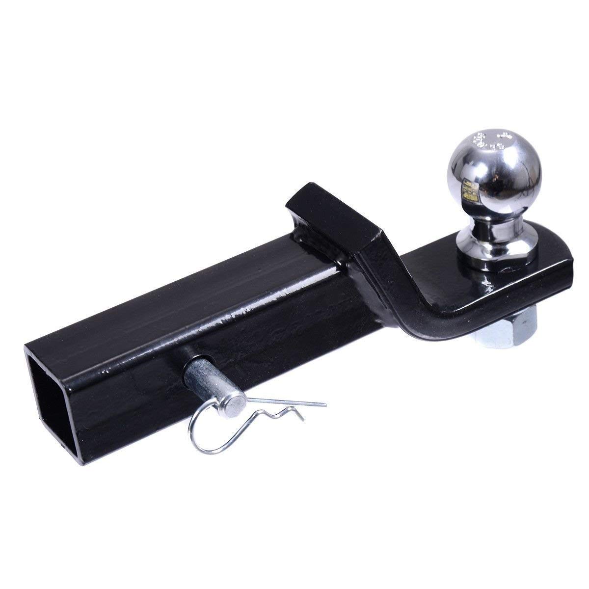 Goflame Ball Mount Hitch Loaded Receiver 2 Steel Trailer Hitch Ball