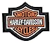 Harley-Davidson Orange Bar & Shield Patch XS 2 3/4'' x 2 1/4'' EMB302381