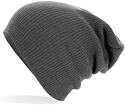 Veroda Unisex Beechfield Slouch Stretch Beanie Hat Soft Ribbed Hat