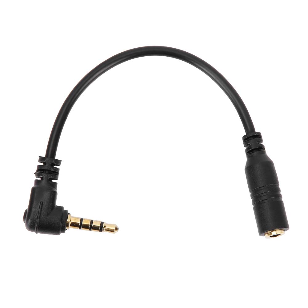TRS to TRRS Converter Cable, 3.5mm Headphone TRS to TRRS Adapter Headphone Microphone Converter Adapter Cable for Smartphone for Cellphones Tablets Recording Pens DSLR Cameras